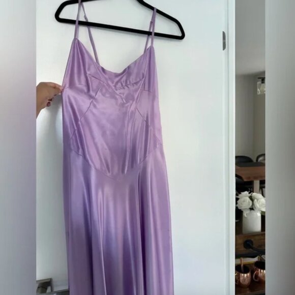 Mare Mare Emmy Satin Corset Maxi Dress - Brighter Lilac - Picture 5 of 7